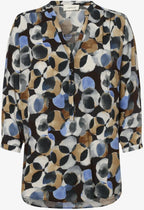Cartoon Women's loose dress/tunic with colorful print