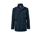 Men's waterproof quilted jacket, dark blue 