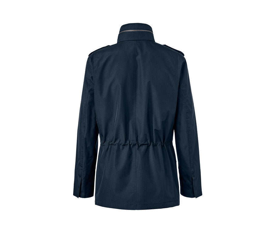 Men's waterproof quilted jacket, dark blue 