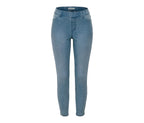 Women's cotton jeans, light blue denim 