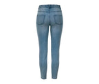 Women's cotton jeans, light blue denim 