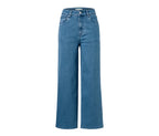 Cotton culotte-style jeans, blue 