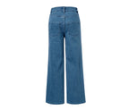 Cotton culotte-style jeans, blue 