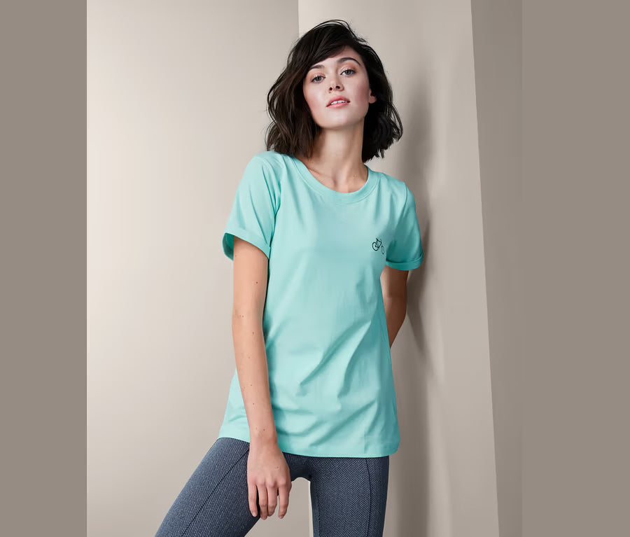 Дамска спортна тениска DryActive Plus, тюркоаз