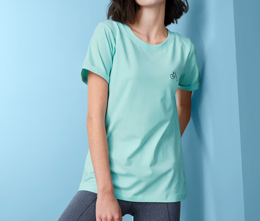 Дамска спортна тениска DryActive Plus, тюркоаз