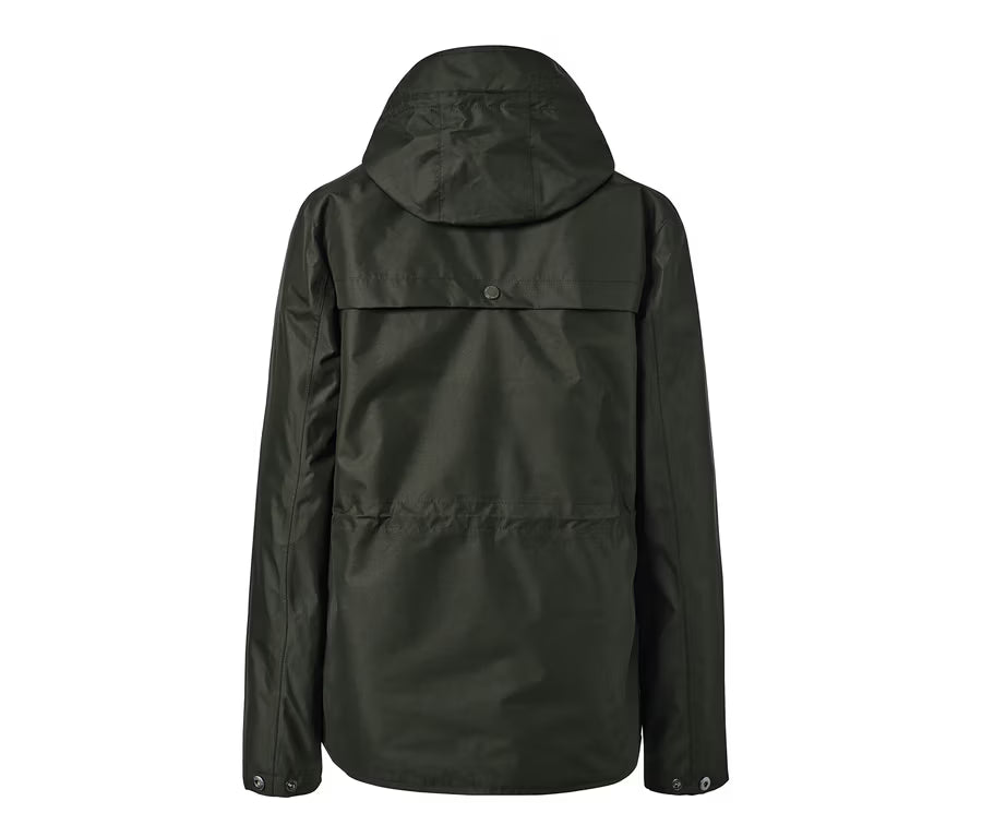 Women's transitional rain jacket, dark green 
