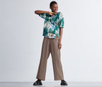 Wide-leg trousers, brown