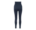 Set of 2 cotton maternity leggings, black and dark blue 
