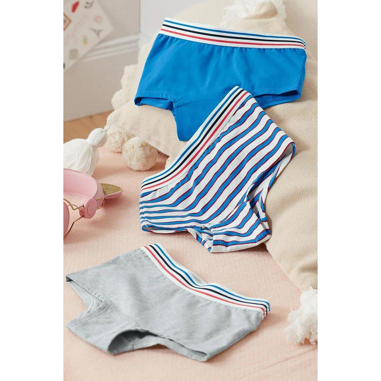 Комплект детски гащички за момче 3 броя, разноцветни, 146/152