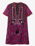Desigual Елегантна пролетно-лятна рокля с бродерия и флорални мотиви