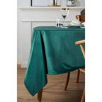 Кадифена покривка за маса, петролено зелена 150 x 275 см