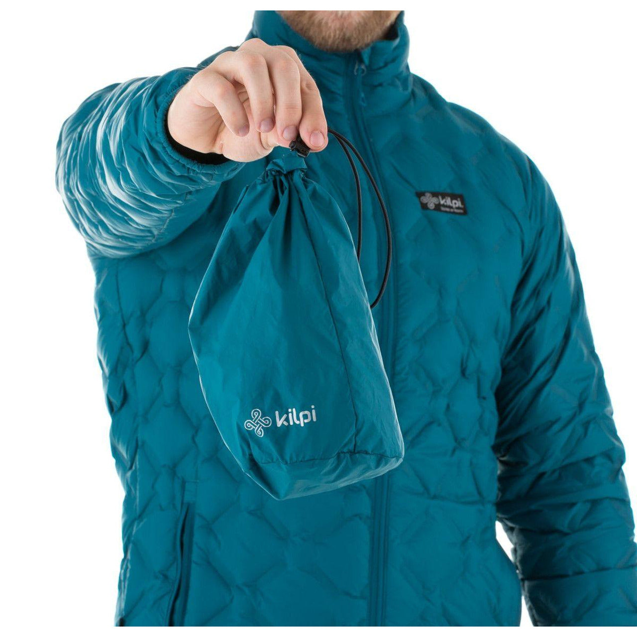 Мъжко спортно зимно яке с гъши пу?
 KILPI , синьо-зелено, 3XL