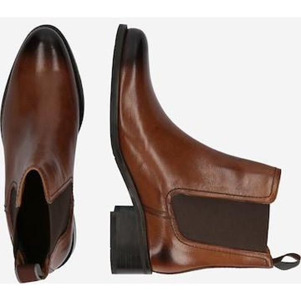 MELVIN &amp; HAMILTON Women's genuine leather Chelsea boots 'Kaya', cognac