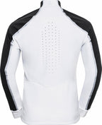 Men's windproof jacket Odlo Aeolus Pro, white-black