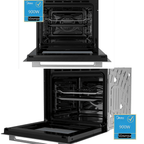 Midea компактна фурна за вграждане + микровълнова MEK45KIX 45 см, 13 функции, 5 микровълнови комбинирани функции. 2 ГОДИНИ ГАРАНЦИЯ