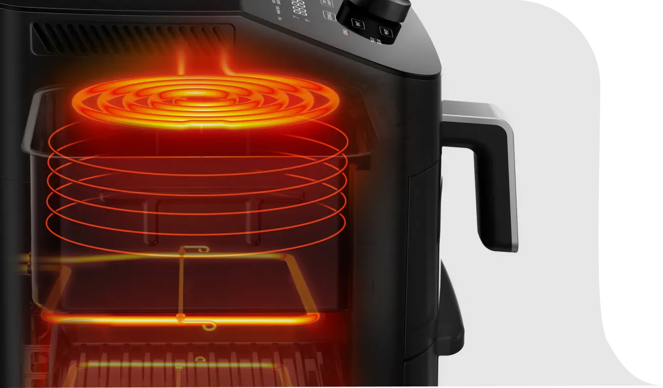 Еър Фрайър с две зони за готвене 2 в 1 Midea MAD1100DADK, 11L