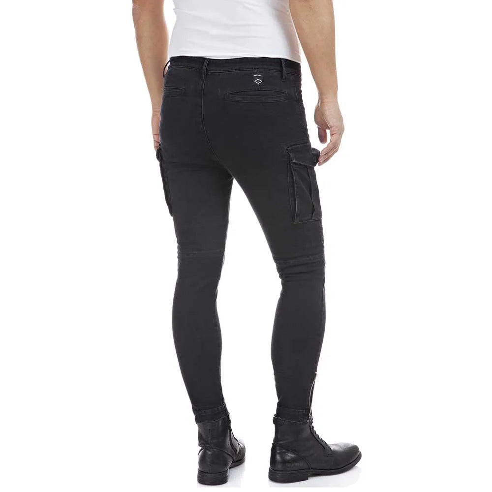 Мъжки панталон Replay – Black Power Stretch Denim