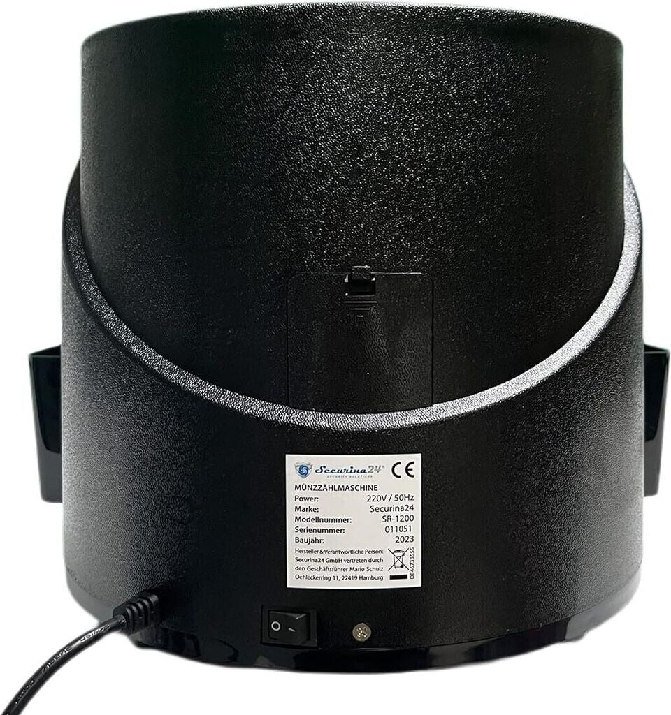 Securina24 SR1200LCD Професионален брояч и сортираща машина за евро монети