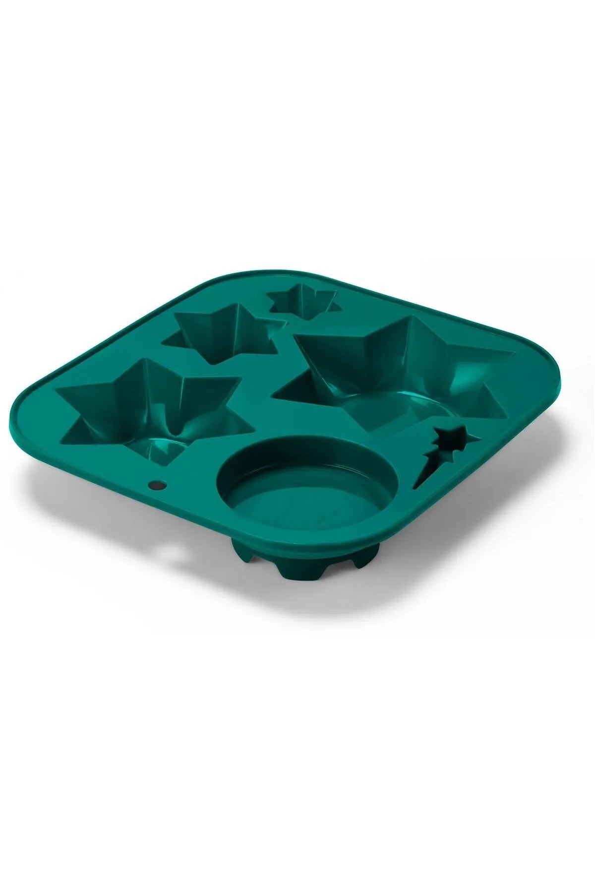 Силиконова форма за печене "Коледно дърво", зелена