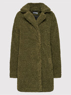 Vero Moda Дамско поларено зимно палто, маслено зелено, XS
